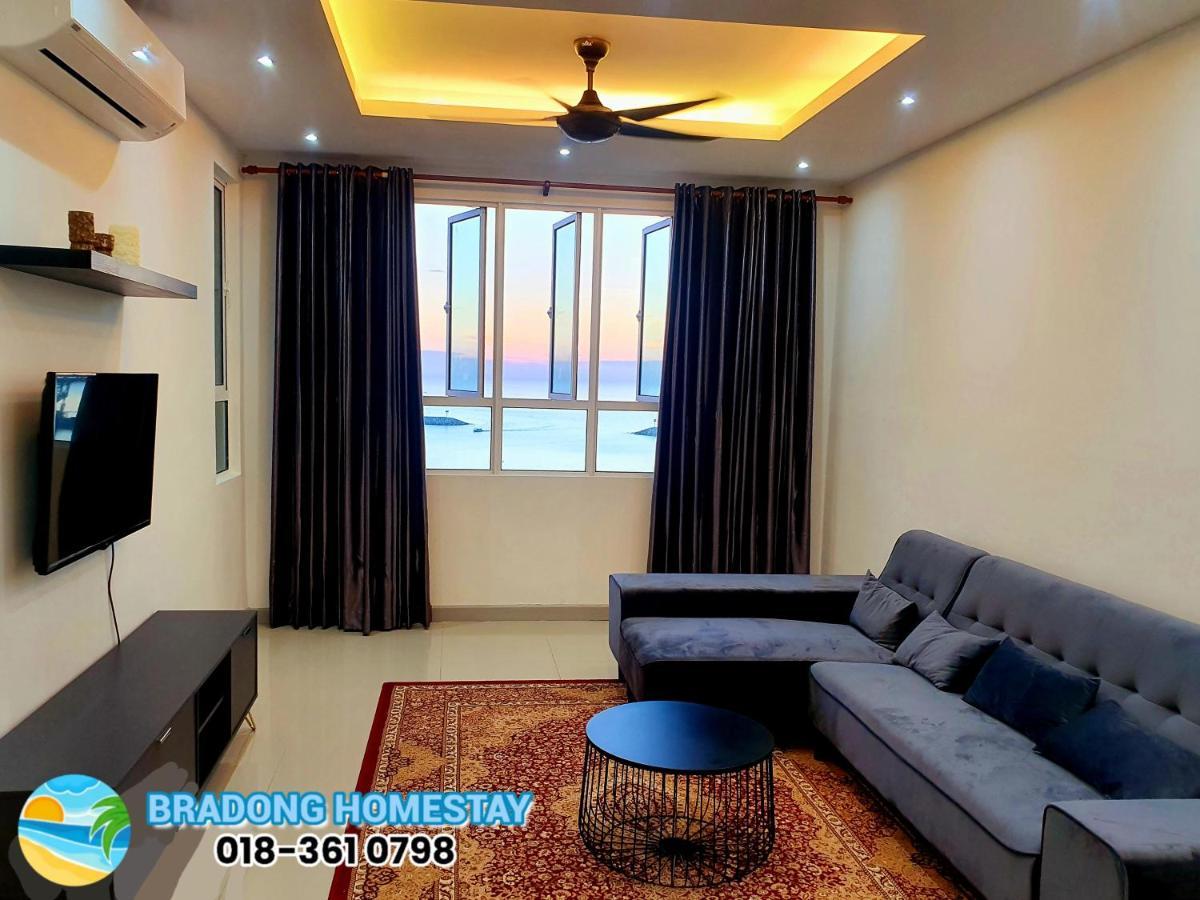 Bradong Homestay - Musllm Only, 3 Queen Bedrooms, Seaview, Infinity Pool, Gym, Near Drawbridge & Ktcc Mall Kuala Terengganu Exterior photo