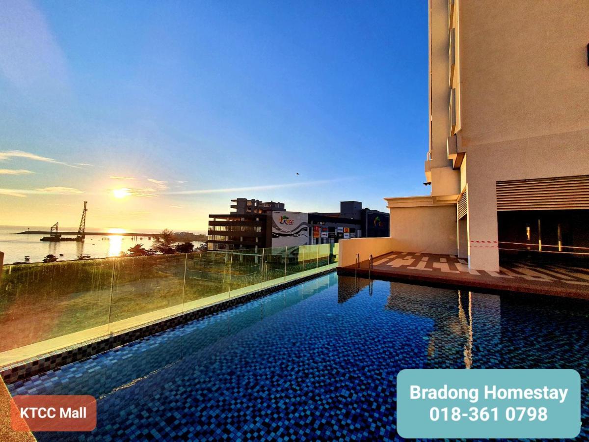Bradong Homestay - Musllm Only, 3 Queen Bedrooms, Seaview, Infinity Pool, Gym, Near Drawbridge & Ktcc Mall Kuala Terengganu Exterior photo